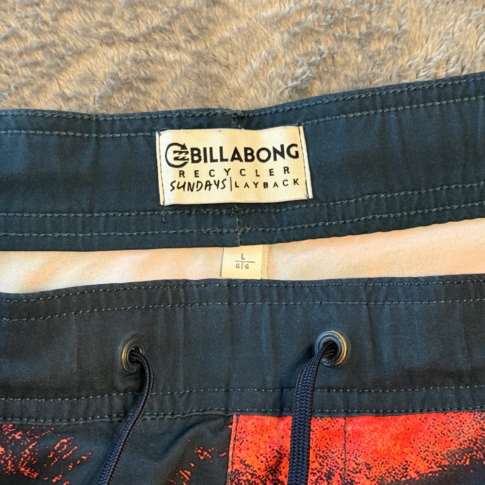 Billabong Recycler Layback Palm Tree Print Swim Trunks Board Shorts Mens - Picture 3 of 6